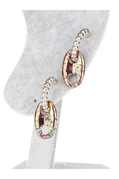 Leerybee أقراط النيون الهولوغرام الملونة