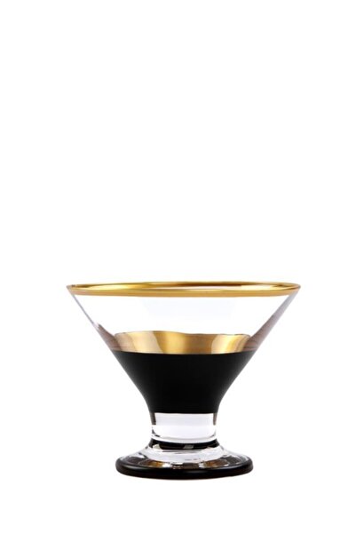 Paşabahçe Siyah Altın 6'lı Kup/dondurmalık