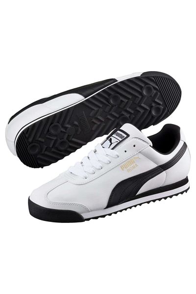 Puma Ανδρικό Casual Sneaker - Roma Basic Λευκό Μαύρο