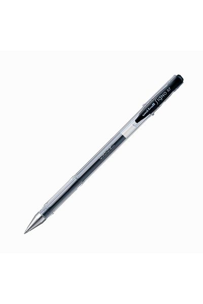 UNİ-BALL Signo Fine Gel Ink Roller Pen 0.7mm Black Um-100 (Pack of 12)