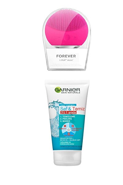 Garnier Saf Temiz 3 In 1 Temizleme Peeling + Forever Cilt Temizleme Ve Masaj Cihazı