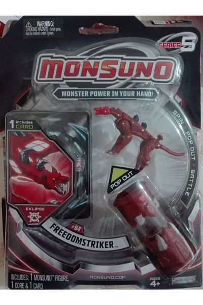 MONSUNO Freedomstriker Licensed Figure - Launch Capsule and Game Card