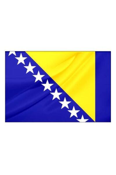 Rekbay Parlak Kumaş Bosna Hersek Ülke Bayrağı 50x75cm
