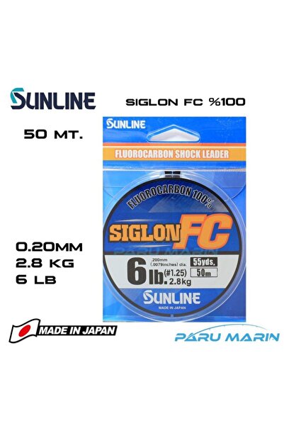 SUNLINE Siglon %100 Florokarbon Misina 0.20mm 50 Mt.