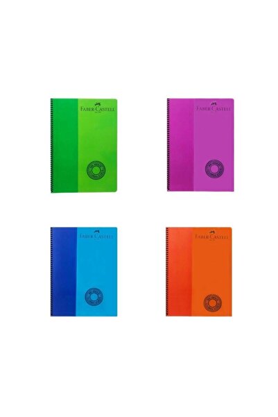Faber Castell Σημειωματάριο Faber-castell Bicolor Spiral 100 Yp. Α4 Καρότσια 4 τεμαχίων