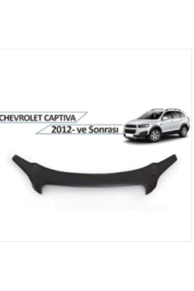 Genel Markalar Chevrolet Captiva Kaput Rüzgarlığı Koruması 2013+ Parlak Siyah