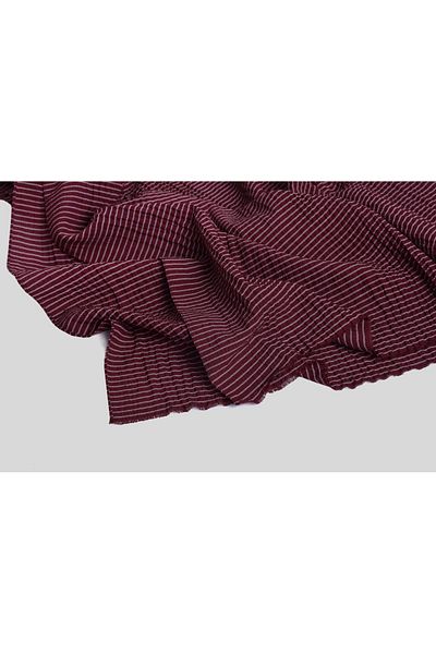 Eynel Șal de poliester din viscoză pentru femei Kroren, în dungi, roșu, culoare Pia Jazz Modele noi de șal de jazz Hijab