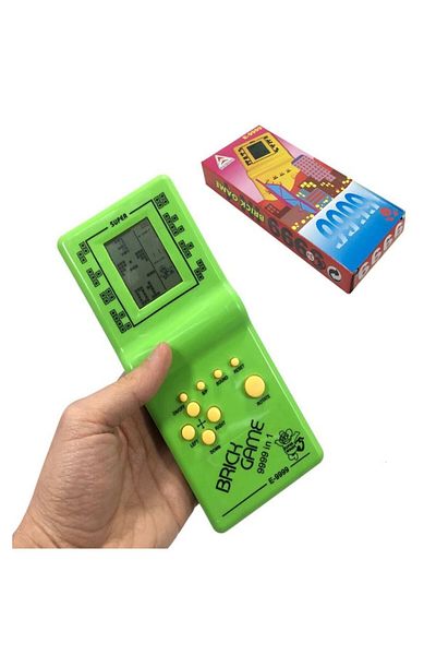 RoseRoi Tetris Game Console Handheld Arcade Nostalgic Toy with Brick Game 9999 Games