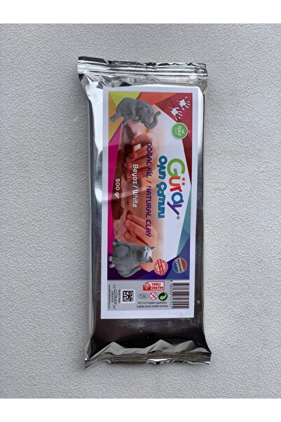 Güray 500 gr Beyaz Oyun Çamuru, Oyun Hamuru, Seramik Kili