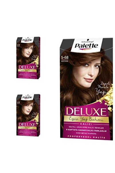 Palette Deluxe Saç Boyası 5-68 Kestane 3 Adet
