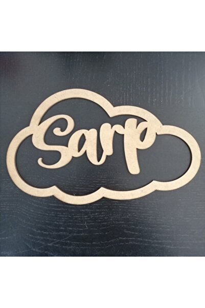 ey-sa lazer kesim ve tasarım Bulut Ahşap Makrome Isimlik