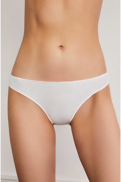 Eros Women's Black and White Skin Trackless Panties 780 5 Pieces New Season