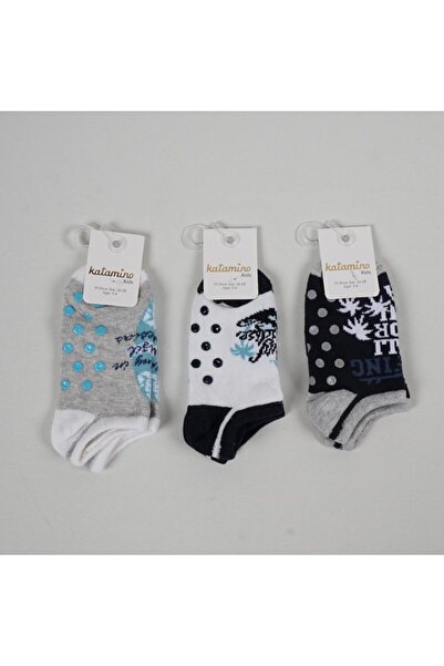 Katamino جوارب للأولاد مكونة من 3 قطع بنعل غير قابل للانزلاق