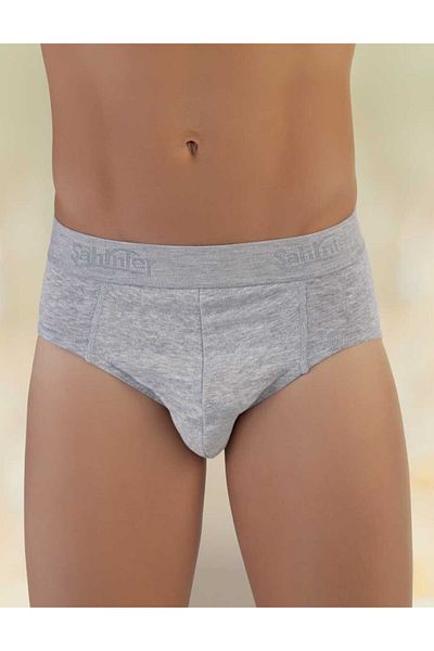 Şahinler - Gray Elastic Waist Printed Single Jersey Men's Slip Me063