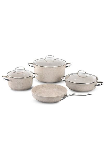 KORKMAZ A1272 Granita 7 Piece Cookware Set