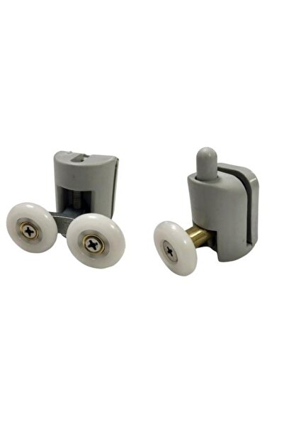 EYM Duşakabin Tekerleği 2 Li Set Gri Teker Çapı 22 Mm Rulman Cam Kabinler Için