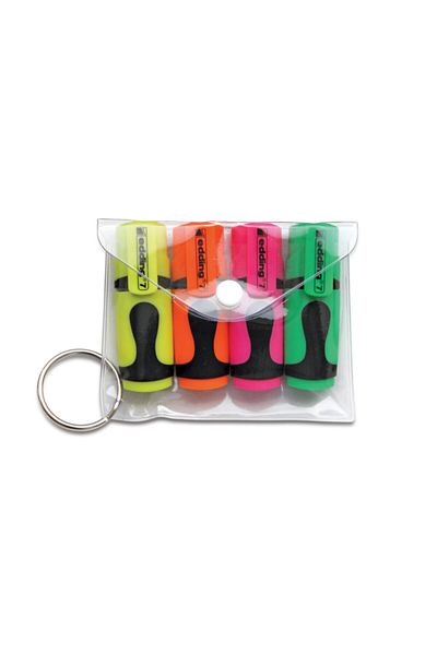 Edding Ed7 Mini Highlighter (Marker Pen) 1-3mm 4 Colors Mixed Set