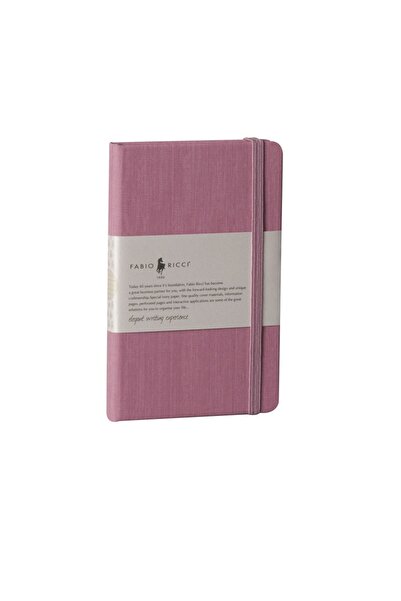 Fabio Ricci Lepidus 9x14cm Kareli Pembe Defter