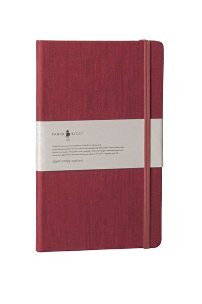 Fabio Ricci Lepidus 13x21cm Çizgisiz Bordo Defter
