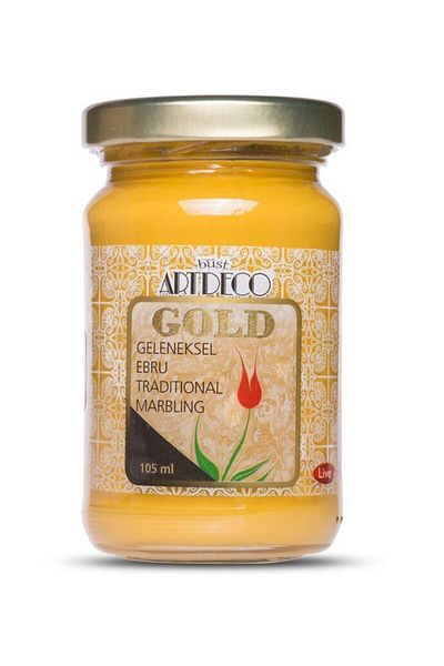 Artdeco Gold Traditional Marbling Paint Oxide Yellow