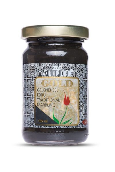 Artdeco Gold Ebru Paint - 105ml Black, 790 P.1
