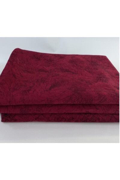 Selçuklu Tekstil Bordo Süngerli Koltuk Çekyat Örtüsü Damar Desenli