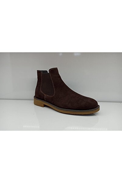 ROUTE Erkek Kahverengi Süet Hakiki Kauçuk Bot