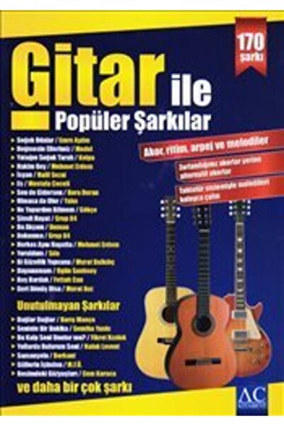 AC Kitabevi Gitar Ile Popüler Şarkılar - Gitar Repertuarı - - Musa Çetiner
