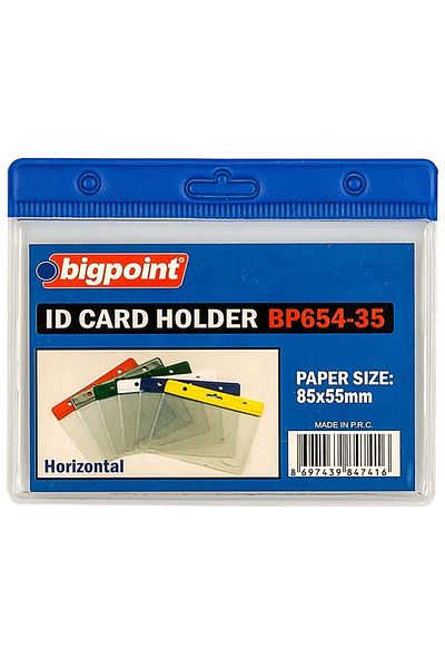 Bigpoint Horizontal Blue Card Bag - 85X55Mm, Set of 10