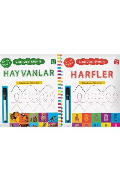Kukla Yayınları الحروف (4 سنوات فما فوق) نشاط الخط المخطط مع ملصقات + نشاط ال...