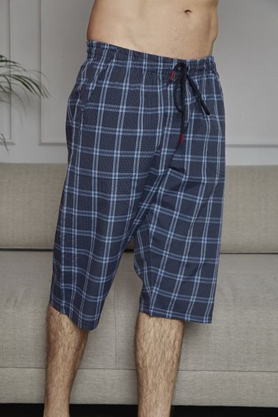 KLY Poplin Indigo Single Bottom Άνετο Κάπρι
