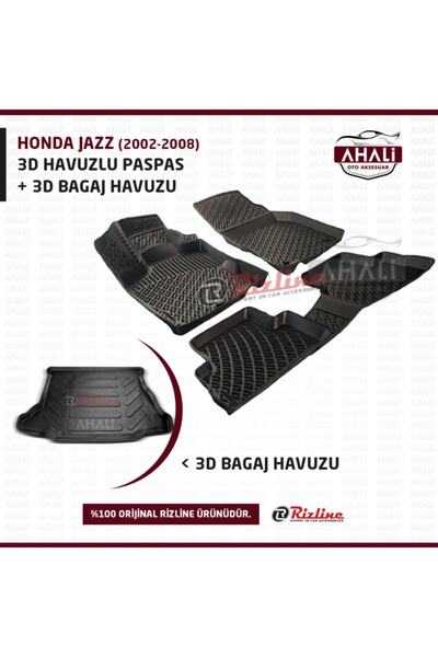 Rizline Honda Jazz 2002-2008 3d Havuzu Paspas+bagaj Havuzu