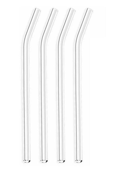 Paşabahçe Hidden Botanics 4-Piece Glass Straw 20 cm Cmp0409B