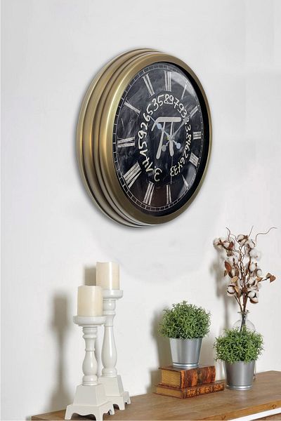 Kasva Concept Ρολόι τοίχου 40 cm Antique Metal Pi 314