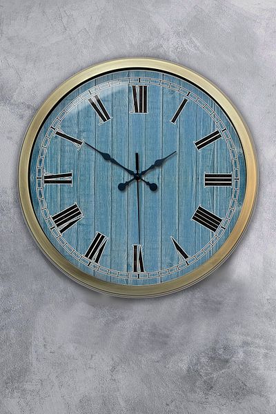 Kasva Concept 40 cm Tumbled Metal Milano 2 Wall Clock