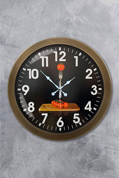 Platin Saat ساعة حائط مطبخ معدنية انتيك 36 سم