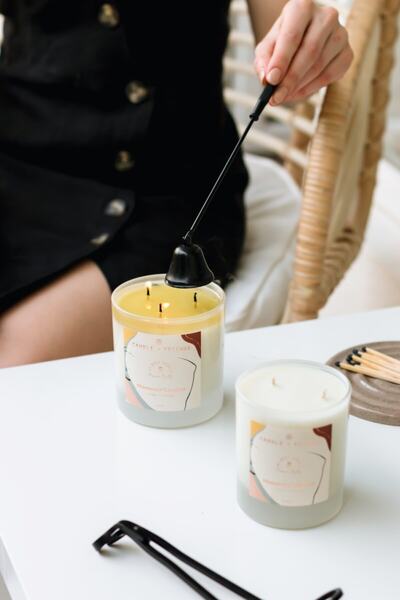 Candle and Friends No.5 Moroccan Leather Medium Cam Mum