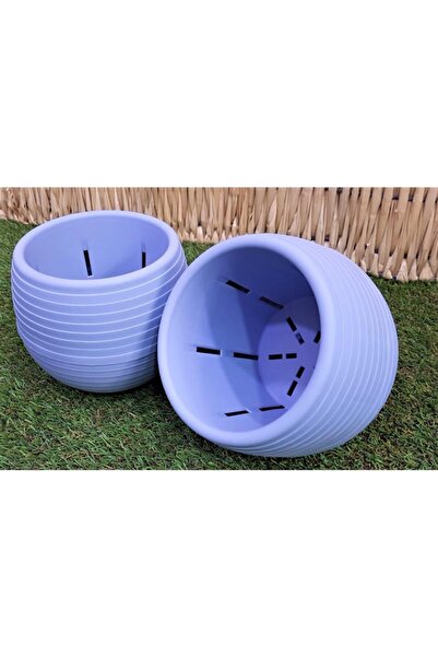 Doğalsan Tarım Kaktüs Saksısı 1,3 Lt 5 Adet Açık Mavi Elvan Saksı Sukulent Sa...