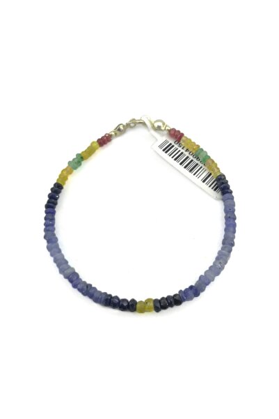 OSMANLI DOĞAL TAŞ سوار من الياقوت الأزرق والأصفر المعتمد