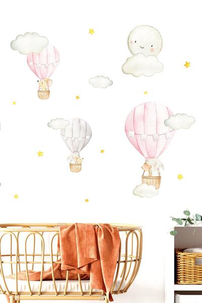 TUGİBU Uçan Balonlar Duvar Sticker Seti