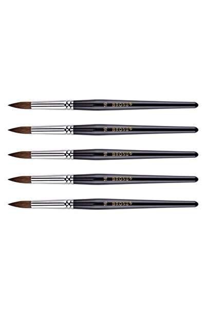 Brons 145 Serisi Sulu Boya Fırçası 16 Numara (BR-210) 5 Li Paket Br-210