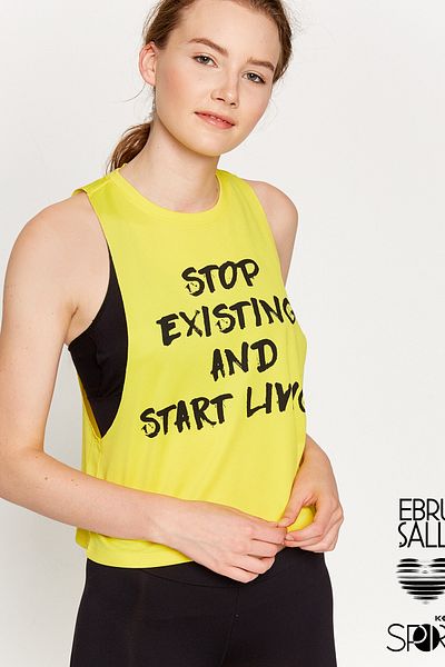 Koton Yellow Women's Undershirt - 8Kak32564Nk