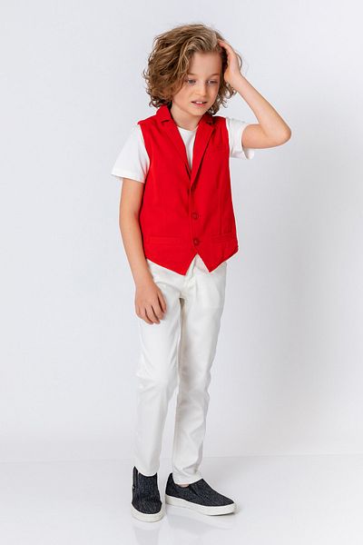 incity Boy's Red Vest