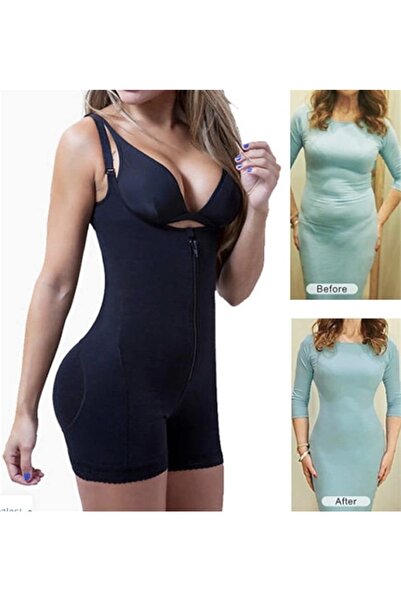 SWEETKORSE Siyah Agraf Kopçalı Popoyu Dik Sıkar Dik Tutar