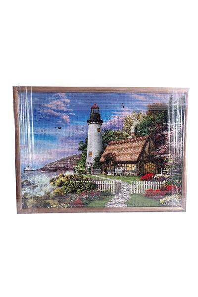 MERİLİÇE Yapılmış 1000 Parça Çerçeveli Puzzle Tablo