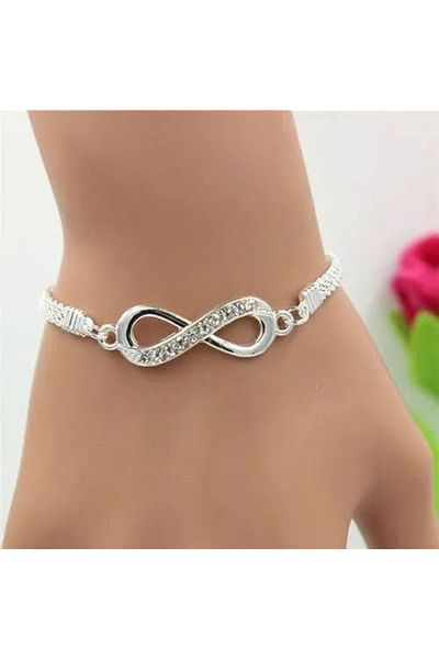 Gogoey Women's Crystal Bracelet Infinity Imprint Diamond Blange Fashion Bangle Jewelry Trend Luxury Kk3556