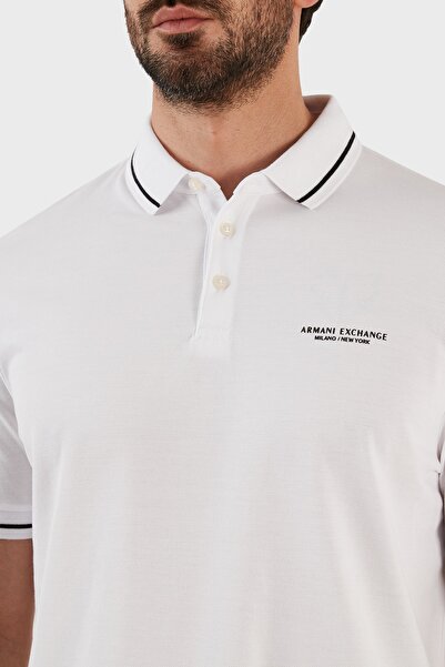 Armani Exchange Logolu % 100 Pamuk Slim Fit Polo T Shirt Erkek Polo T Shirt 8nzffm Zj5dz 1100