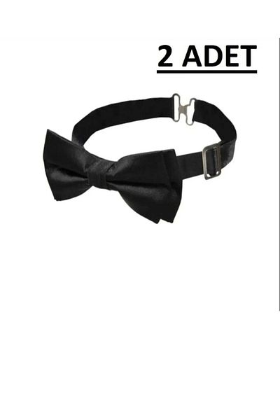 BLUEMOOR Unisex 2 Pieces of 2 Kids Satin Shiny School Show 23 April 29 October 10 November Bow Tie