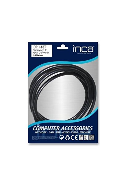 Inca Idph-18t Displayport To Hdmi Cable 1.8mt