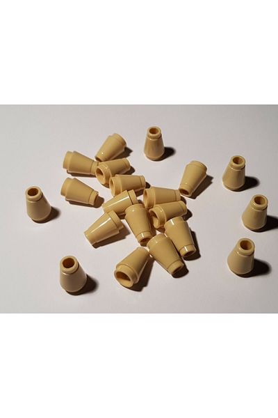 LEGO Accessory Moc Custom Cone 1 X 1 Brick Cone Brown 4 Pieces Will Be Sent